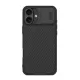 Nillkin iPhone 16 5G NILLKIN CAMSHIELD PRO szilikon telefonvédő ütésállóság, csíkos, FEKETE