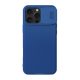 Nillkin iPhone 16 Pro Max 5G NILLKIN CAMSHIELD PRO szilikon telefonvédő ütésállóság, csíkos, SÖTÉTKÉK