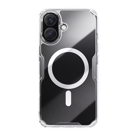Nillkin iPhone 16 5G NILLKIN NATURE PRO MAGNETIC műanyag telefonvédő ütésállóság, MagSafe, ÁTLÁTSZÓ