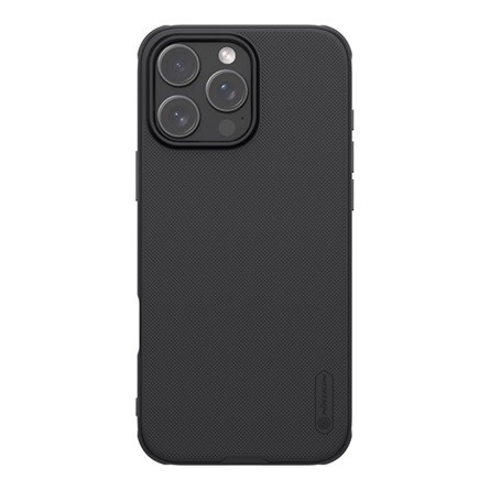Nillkin iPhone 16 Pro Max 5G NILLKIN SUPER FROSTED PRO MAGNETIC műanyag telefonvédő mágneses, gumírozott, FEKETE