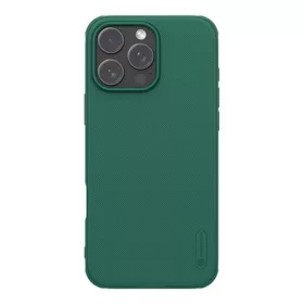   Nillkin iPhone 16 Pro 5G NILLKIN SUPER FROSTED PRO műanyag telefonvédő ütésállóság, érdes felület, SÖTÉTZÖLD
