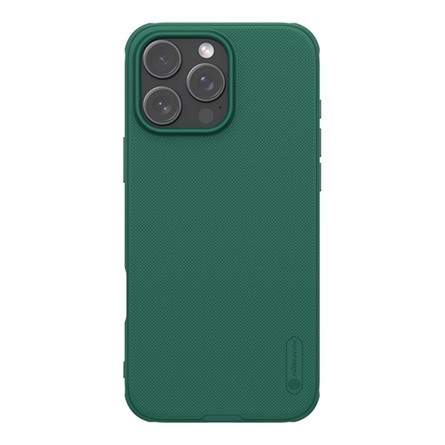 Nillkin iPhone 16 Pro 5G NILLKIN SUPER FROSTED PRO műanyag telefonvédő ütésállóság, érdes felület, SÖTÉTZÖLD