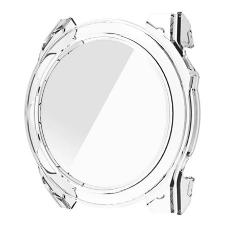 Gigapack Garmin Fenix 8 43mm Gigapack Műanyag keret BUMPER, ütésállóság + kijelzővédő üveg, ÁTLÁTSZÓ