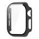 Gigapack Apple Watch Series 10 42mm Gigapack Műanyag keret BUMPER, ütésállóság + kijelzővédő üveg, FEKETE