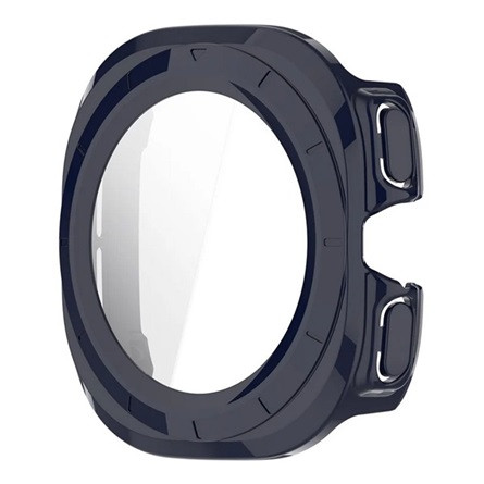 Gigapack Samsung Watch Ultra eSIM 47mm Gigapack Műanyag keret BUMPER, ütésállóság + kijelzővédő üveg, SÖTÉTKÉK