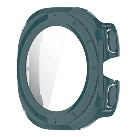 Gigapack Samsung Watch Ultra eSIM 47mm Gigapack Műanyag keret BUMPER, ütésállóság + kijelzővédő üveg, SÖTÉTZÖLD