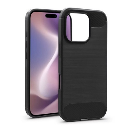 Gigapack Motorola Moto G85 5G Gigapack Szilikon telefonvédő ütésállóság, karbon minta, FEKETE