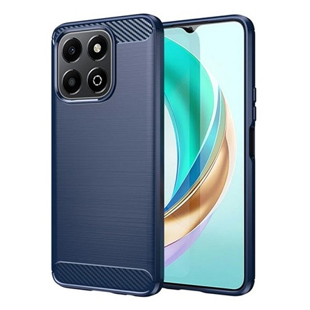 Gigapack Honor X6b Gigapack Szilikon telefonvédő ütésállóság, karbon minta, SÖTÉTKÉK