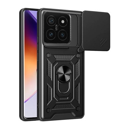 Gigapack Xiaomi 14T Pro 5G Gigapack Defender szilikon telefonvédő ütésállóság, kameravédő, FEKETE