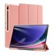 Dux Ducis Samsung Tab S10 Ultra LTE DUX DUCIS DOMO tok álló, bőr hatású aktív FLIP, ceruza tartó, RÓZSASZÍN