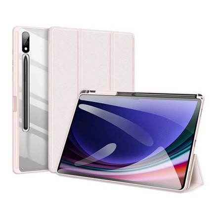 Dux Ducis Samsung Tab S10 Plus LTE DUX DUCIS TOBY tok álló, bőr hatású aktív FLIP, ceruza tartó, RÓZSASZÍN