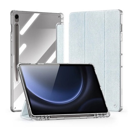 Dux Ducis Samsung Tab S9 LTE DUX DUCIS UNID tok álló, textil hatású aktív FLIP, ceruza tartó, VILÁGOSKÉK