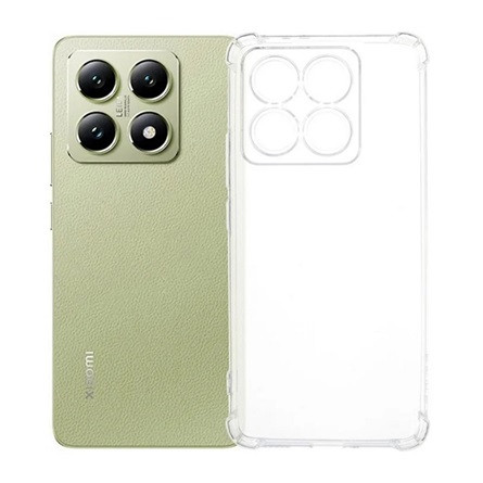 Gigapack Xiaomi 14T 5G Gigapack Szilikon telefonvédő ütésállóság, légpárnás sarok, ÁTLÁTSZÓ