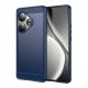 Gigapack Realme GT 6T 5G Gigapack Szilikon telefonvédő ütésállóság, karbon minta, SÖTÉTKÉK