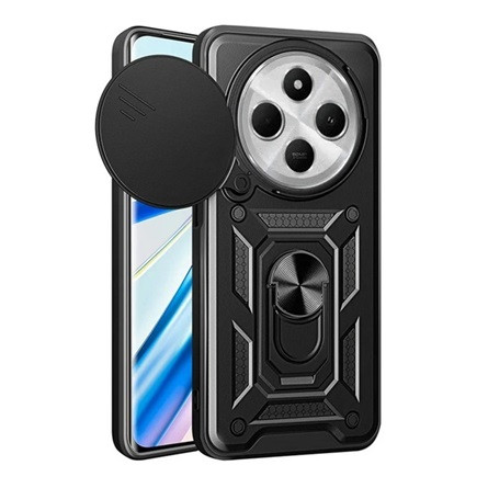 Gigapack Redmi 14C 4G GIGAPACK Defender szilikon telefonvédő ütésállóság, kameravédő, FEKETE