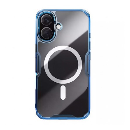 Nillkin iPhone 16 Plus NILLKIN NATURE PRO MAGNETIC műanyag telefonvédő ütésállóság, MagSafe, SÖTÉTKÉK