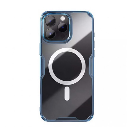 Nillkin iPhone 16 Pro Max NILLKIN NATURE PRO MAGNETIC műanyag telefonvédő ütésállóság, MagSafe, SÖTÉTKÉK