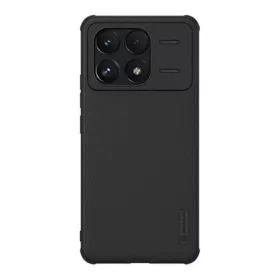   Nillkin Xiaomi Poco F6 Pro 4G NILLKIN SUPER FROSTED PRO műanyag telefonvédő ütésállóság, érdes felület, FEKETE