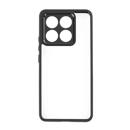 Gigapack Xiaomi 14T 5G GIGAPACK Szilikon telefonvédő ütésállóság, átlátszó hátlap, FEKETE