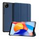 Dux Ducis Redmi Pad SE 8.7 DUX DUCIS DOMO tok álló, bőr hatású aktív FLIP, textil minta, SÖTÉTKÉK