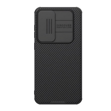 Nillkin Samsung S24 FE 5G NILLKIN CAMSHIELD PRO MAGNETIC műanyag telefonvédő ütésállóság, csíkos, FEKETE
