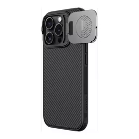   Nillkin iPhone 16 Pro 5G NILLKIN CAMSHIELD PROP szilikon telefonvédő ütésállóság, csíkos, FEKETE