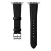 Gigapack Apple Watch Series 10 42mm GIGAPACK Pótszíj egyedi méret, valódi bőr, FEKETE