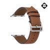 Gigapack Apple Watch Series 10 42mm GIGAPACK Pótszíj egyedi méret, valódi bőr, VILÁGOSBARNA