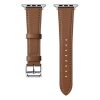 Gigapack Apple Watch Series 10 42mm GIGAPACK Pótszíj egyedi méret, valódi bőr, VILÁGOSBARNA
