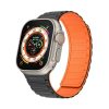 Gigapack Apple Watch Series 10 46mm GIGAPACK Pótszíj egyedi méret, mágneses, FEKETE/NARANCSSÁRGA