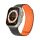 Gigapack Apple Watch Series 10 46mm GIGAPACK Pótszíj egyedi méret, mágneses, FEKETE/NARANCSSÁRGA