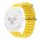 Gigapack Samsung Watch Ultra eSIM 47mm GIGAPACK Pótszíj egyedi méret, hullám, CITROMSÁRGA