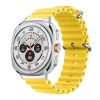 Gigapack Samsung Watch Ultra eSIM 47mm GIGAPACK Pótszíj egyedi méret, hullám, CITROMSÁRGA
