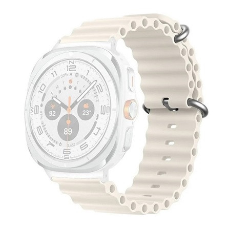 Gigapack Samsung Watch Ultra eSIM 47mm GIGAPACK Pótszíj egyedi méret, hullám, FEHÉR