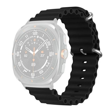 Gigapack Samsung Watch Ultra eSIM 47mm GIGAPACK Pótszíj egyedi méret, hullám, FEKETE