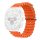 Gigapack Samsung Watch Ultra eSIM 47mm GIGAPACK Pótszíj egyedi méret, hullám, NARANCSSÁRGA