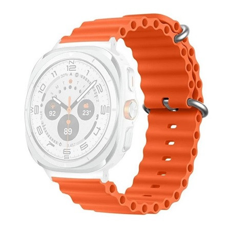 Gigapack Samsung Watch Ultra eSIM 47mm GIGAPACK Pótszíj egyedi méret, hullám, NARANCSSÁRGA