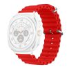 Gigapack Samsung Watch Ultra eSIM 47mm GIGAPACK Pótszíj egyedi méret, hullám, PIROS