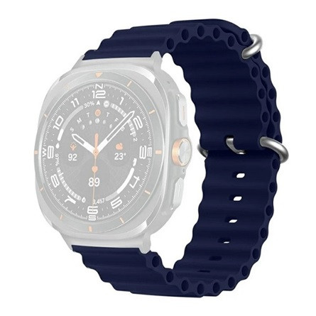 Gigapack Samsung Watch Ultra eSIM 47mm GIGAPACK Pótszíj egyedi méret, hullám, SÖTÉTKÉK