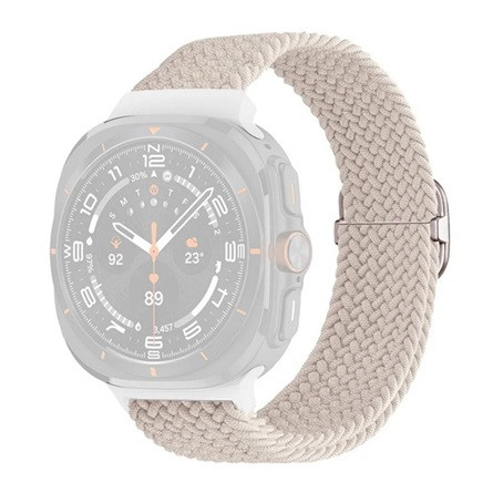 Gigapack Samsung Watch Ultra eSIM 47mm GIGAPACK Pótszíj egyedi méret, szőtt minta, FEHÉR