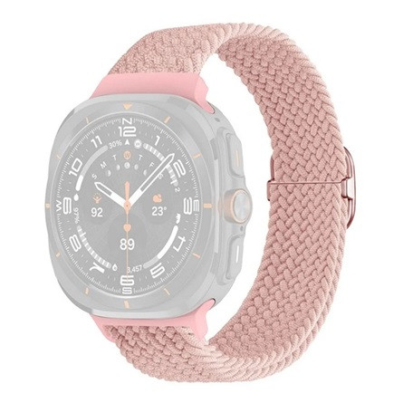 Gigapack Samsung Watch Ultra eSIM 47mm GIGAPACK Pótszíj egyedi méret, szőtt minta, RÓZSASZÍN