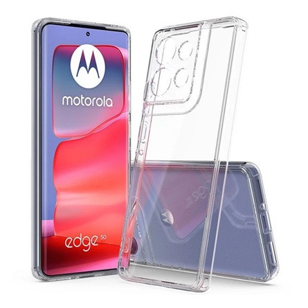 Gigapack Motorola Edge 50 5G GIGAPACK Szilikon telefonvédő ütésállóság, átlátszó hátlap, ÁTLÁTSZÓ