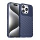 Gigapack iPhone 16 Pro 5G GIGAPACK Szilikon telefonvédő ütésállóság, dombor minta, SÖTÉTKÉK