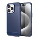 Gigapack iPhone 16 Pro 5G GIGAPACK Szilikon telefonvédő ütésállóság, karbon minta, SÖTÉTKÉK