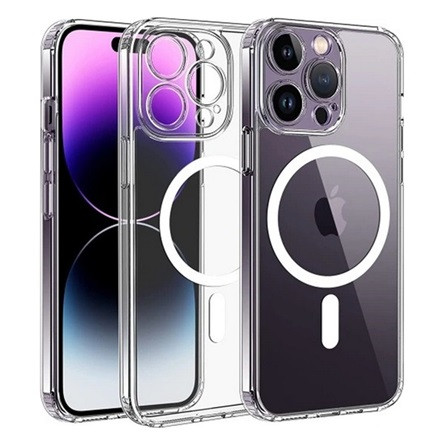Gigapack iPhone 15 Pro Max GIGAPACK Szilikon telefonvédő ütésállóság, MagSafe, ÁTLÁTSZÓ