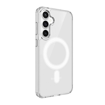 Gigapack Samsung S24 FE GIGAPACK Szilikon telefonvédő ütésállóság, MagSafe, ÁTLÁTSZÓ
