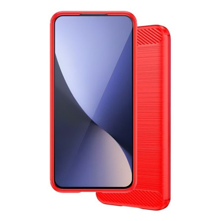 Gigapack Honor 200 Smart GIGAPACK Szilikon telefonvédő ütésállóság, karbon minta, PIROS
