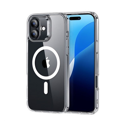 Esr iPhone 16 ESR CH HALOLOCK szilikon telefonvédő ütésállóság, MagSafe, ÁTLÁTSZÓ