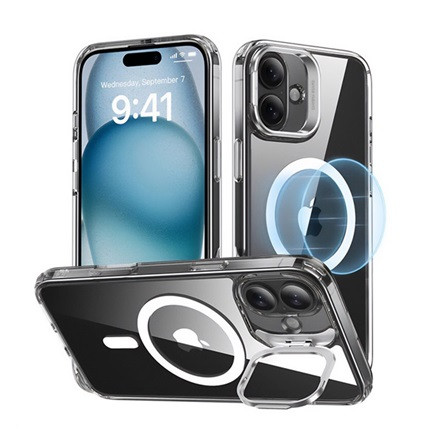 Esr iPhone 16 ESR CLASSIC HALOLOCK szilikon telefonvédő ütésállóság, MagSafe, ÁTLÁTSZÓ