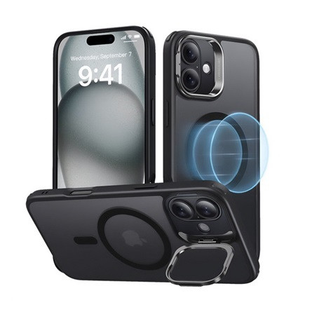 Esr iPhone 16 ESR CLASSIC HALOLOCK szilikon telefonvédő ütésállóság, MagSafe, FEKETE